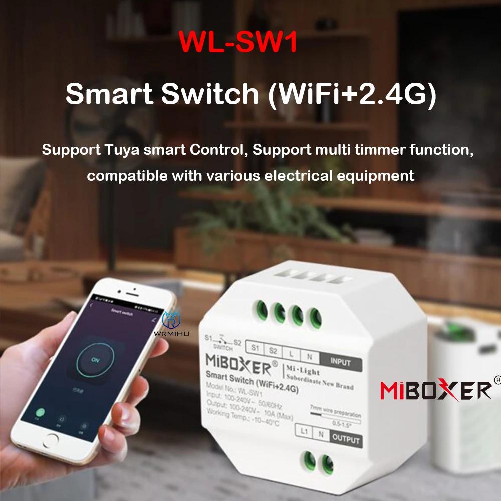 MiBoxer LED Ʈѷ, Wifi + 2.4G Ʈ ġ RF Ǫ  WL-SW1, 100-240V , , , , Ƶ , WLS1